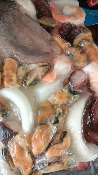 istock A Fresh Seafood Assortment featuring Octopus, Squid, and a variety of Shellfish dishes 2191672096