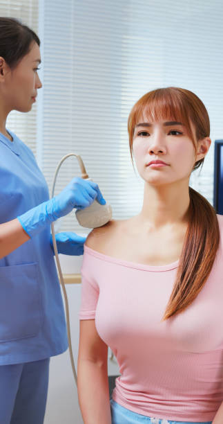 istock feman shoulder injury ultrasound 2191672623