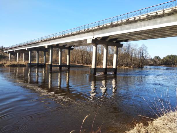 istock Bridge over the river Vilija Neris in Belarus 2018 2191673291