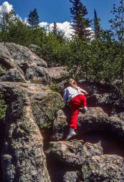istock Rocky Mountain NP - Scrambling Up the Rocks - 1986 2191674130