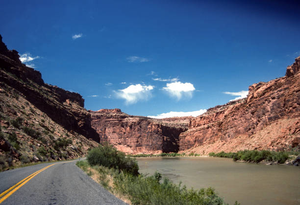 Utah - Highway 128 Scenic Byway - 1986. Scanned from Kodachrome 25 slide.