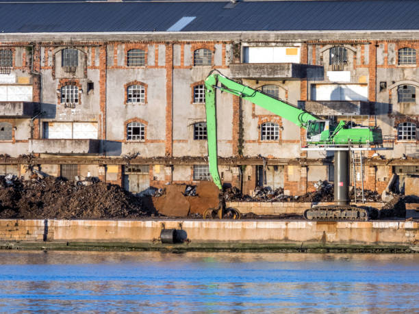 Scrap metal facility in Rijeka dock, Croatia