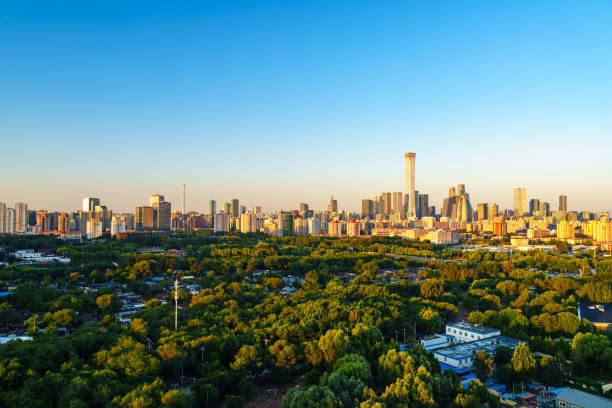 istock Skyline of Beijing CBD area at sunrise 2191674679