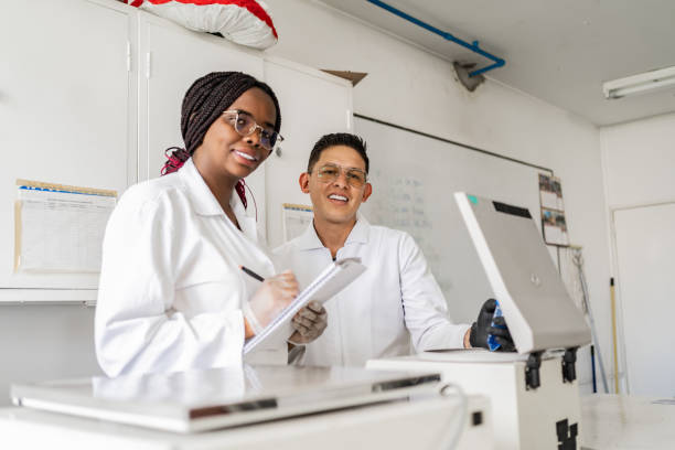 istock Portrait of scientists working on a laboratory 2191676448