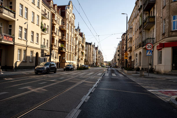 istock Sunny Day In Poland On An Old Street 2191678229
