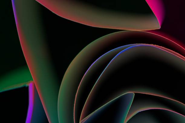 istock Assorted lines of colored light on a black background 2191678722