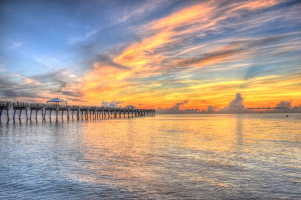 istock Juno Beach Pier Florida Flat Ocean Sunrise 2191681543