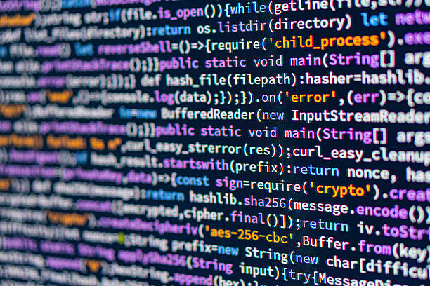 istock Error.A close-up image of coded text in various colors purple, green, orange, yellow, red, blue suggesting syntax highlighting in a programming context 2191684923