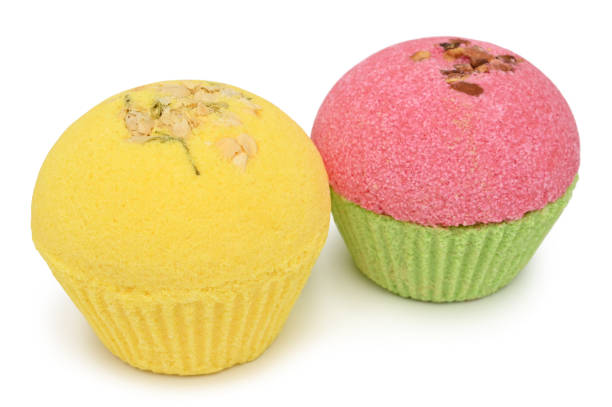 istock Aromatic bath bombs in the form of colored cupcakes 2191686727