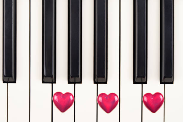Piano chord G major shown by cherries on the keys