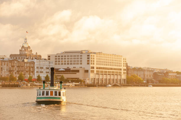 istock Passenger ferry crossing Savannah river 2191689834