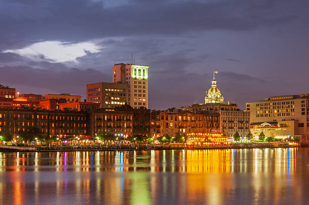 istock Panorama of Savannah Historic District 2191689859