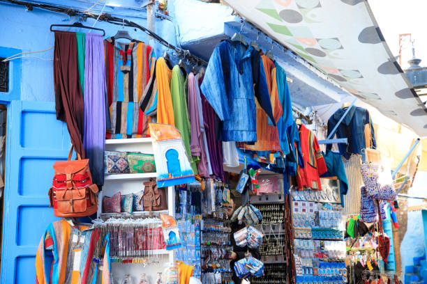 istock Vibrant natural soap and souvenir display in a Moroccan market. 2191691002