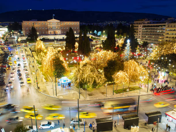 Athens Christmas Lights at Syntagma Square