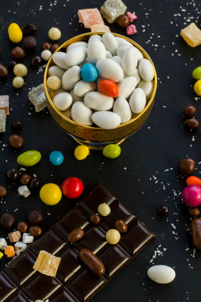 istock Turkish Almond Candies With Chocolate 2191693435