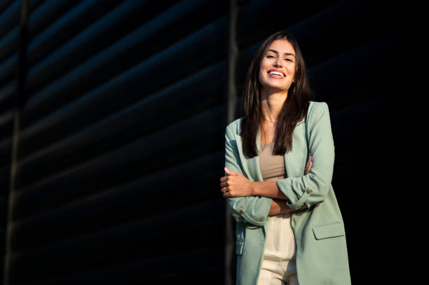 istock Beautiful young female standing outdoor and posing 2191697725