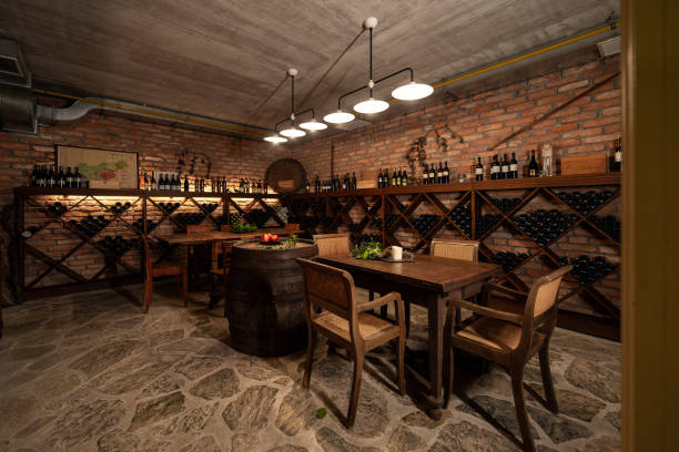 istock Rustic Elegance in Vintage Boutique Hotel Wine Cellar 2191697929