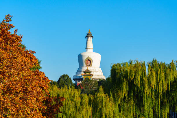 istock White Pagoda in Beihai Park in Autumn 2191703257