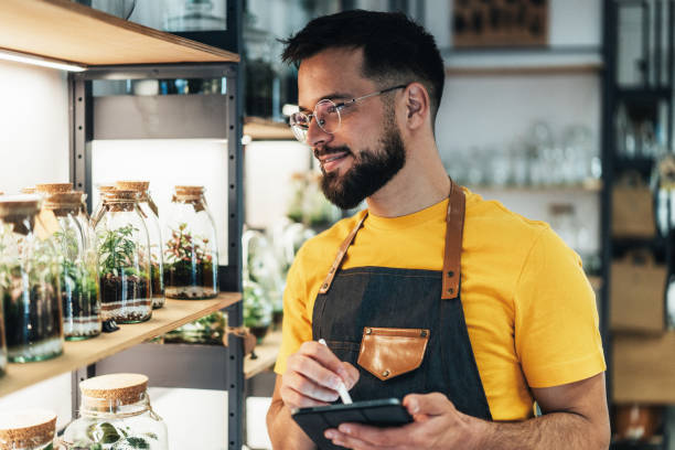 istock Handsome flower shop owner 2191703679