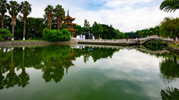 istock Lake with temple in South China 2191706813