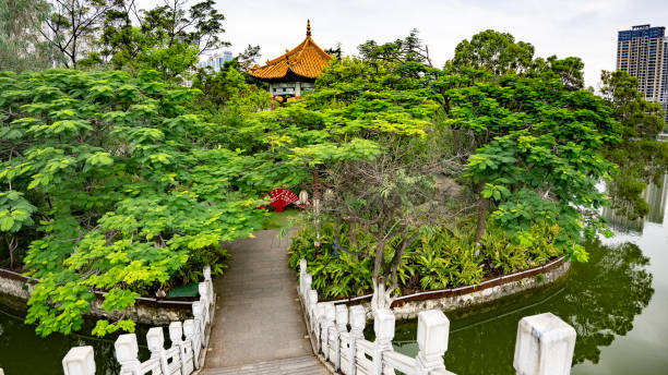 istock Lake with temple in South China 2191706818
