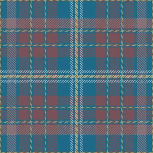 Photo of Tartan seamless pattern, blue and brown