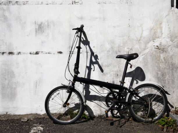 istock There is a bicycle in a quiet alley.   . 2191714625
