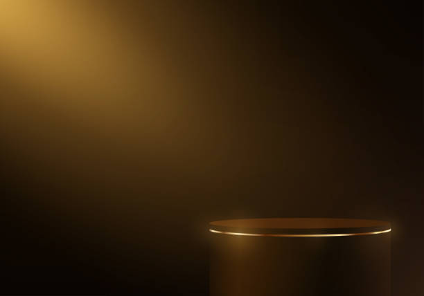 istock Brown podium Space for selling products on the website. Vector illustration. 2191715815
