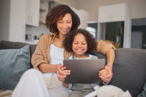 istock Joyful Mother and Daughter Tablet Time 2191718186