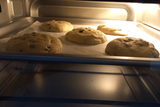 istock Homemade chocolate and vanilla cookies cake bake use oven 2191718964