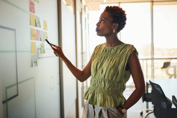 istock Strategic Vision: Woman Leads Business Planning 2191720947