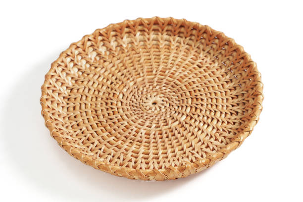 istock Wooden wicker plate 2191721424