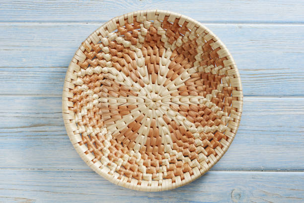 istock Wooden wicker plate 2191721454