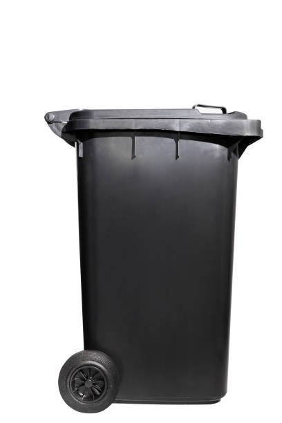 istock Black Wheelie Bin Isolated on White Background 2191722853