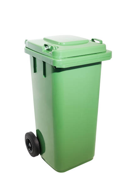 istock Green Wheelie Bin Isolated on White Background 2191722855