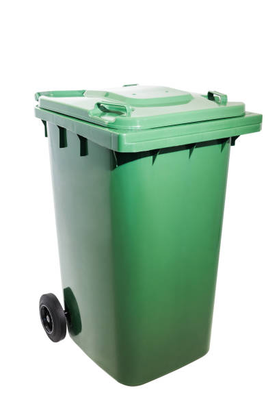 istock Green Wheelie Bin Isolated on White Background 2191722863