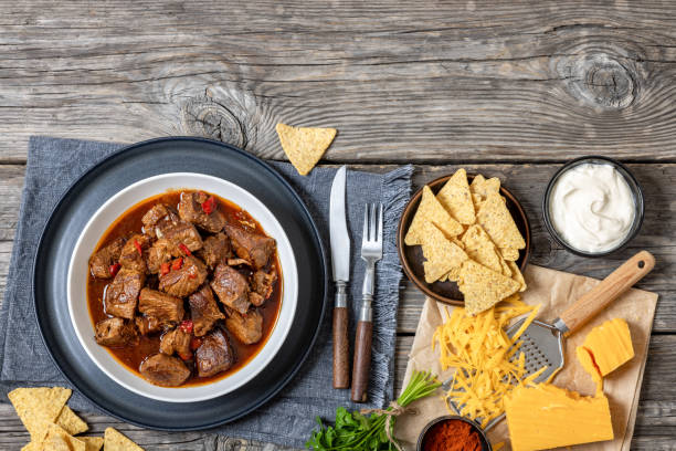 istock beef stew in a white bowl on rustic wooden table 2191727374