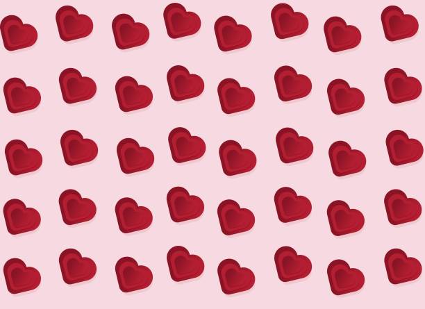 istock Valentine's Day holiday background. Floating hearts. Stock illustration 2191728584