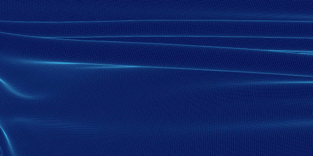 istock Blue background with a lot of dots. The dots are in different sizes and are scattered all over the background 2191731711