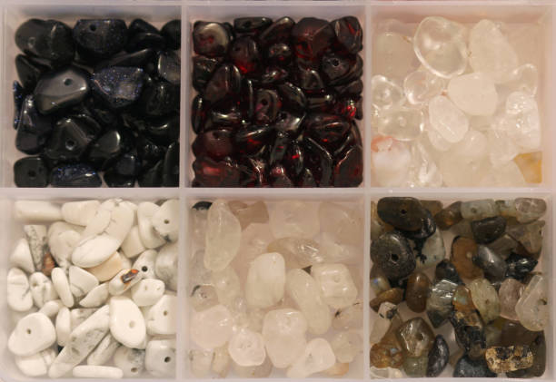 costume jewelry made from natural, colored and mineral stones