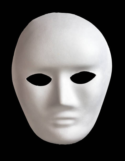 istock White paper mask isolated on pure black background 2191732683