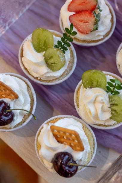 istock Close up of Western style fruit desserts 2191740517