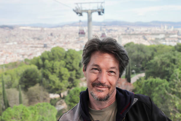 Cable car to Montjuic hill, Barcelona