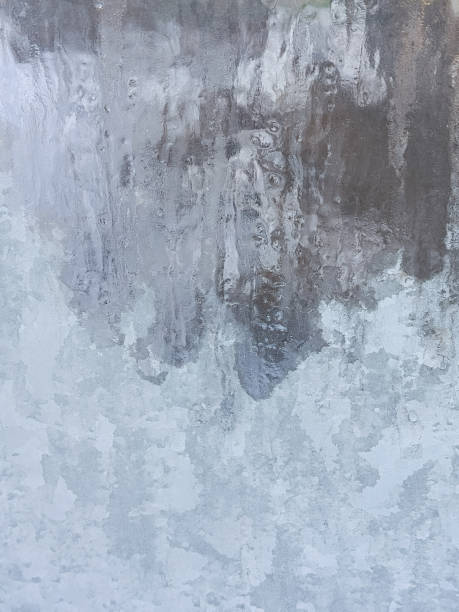 istock Frozen water on glass. Ice pattern close-up. Background for text. 2191741172