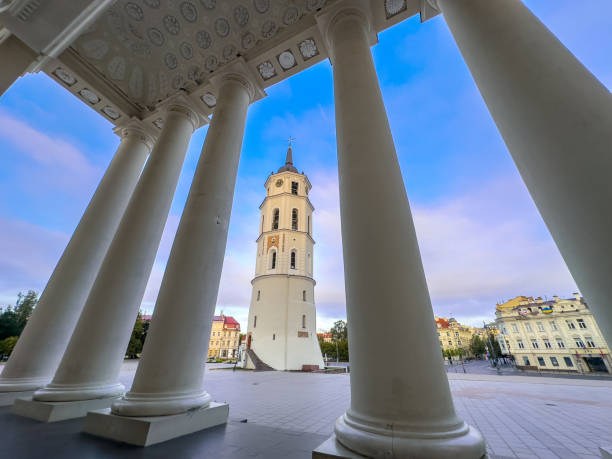 istock Bell Tower of Vilnius Cathedral at sunrise 2191741456