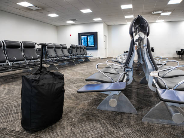 istock New York, JFK airport with one bag. 2191754284