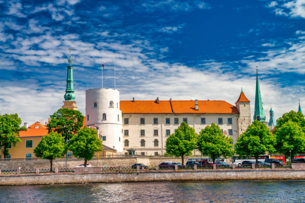 istock Riga, Latvia - July 7, 2017: Riga skyline seen from the city river 2191754455