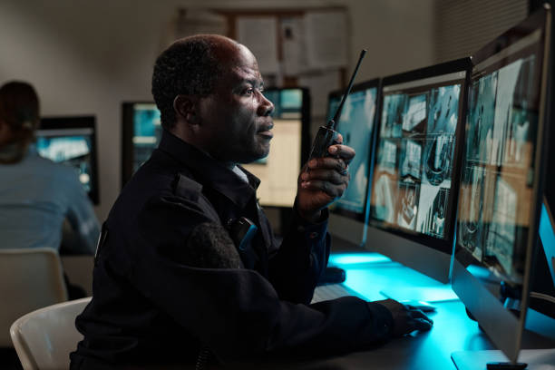 istock Mature man speaking on walkie-talkie 2191755394
