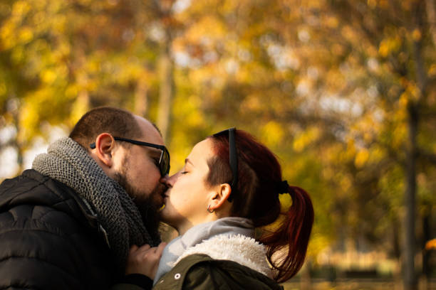 Two married couples with children went out in early spring for their first picnic in nature.