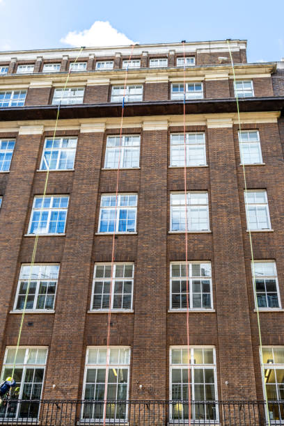 istock Abseiling Ropes On The Side Of A Building 2191772977